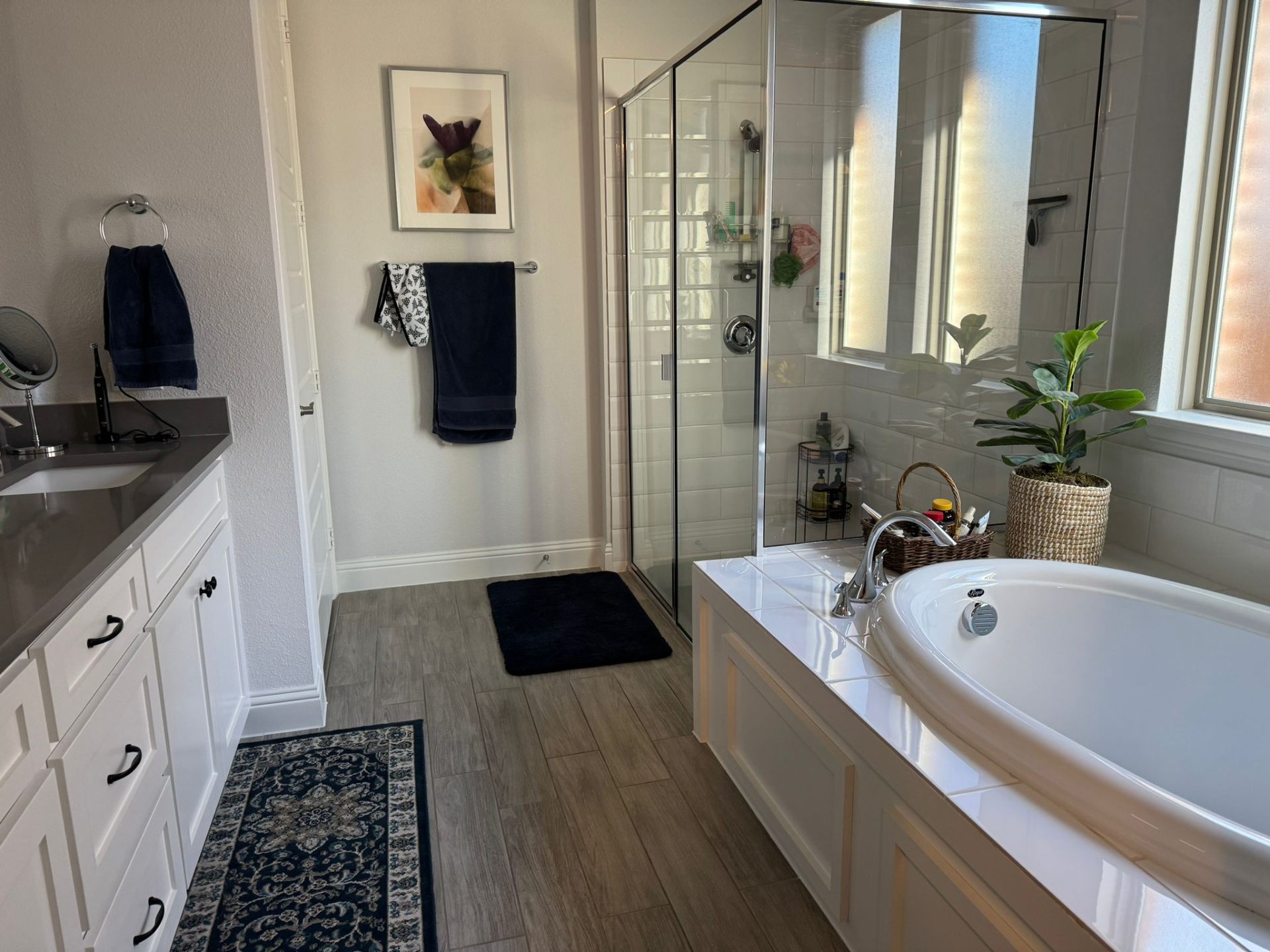 Clean bathroom in Allen home